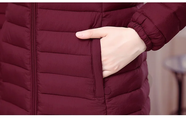 Winter Women Jacket Detachable Hooded Coat 2025 New Korean Thick Cotton Down Long Coat Women Slim Warm Female Outwear Tops 6XL