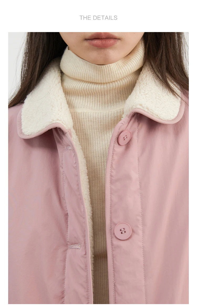 CHIC VEN New Korean Women Parkas Single Breasted Loose Casual Thick Female Jacket Reversible Coat Winter 2025