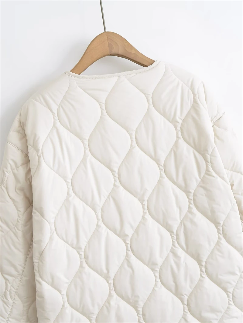 KEYANKETIAN 2024 Autumn/Winter New Women's Bow Lace-up Quilted Cotton Jacket Leisure style Asymmetrical Loose Thin Outerwear