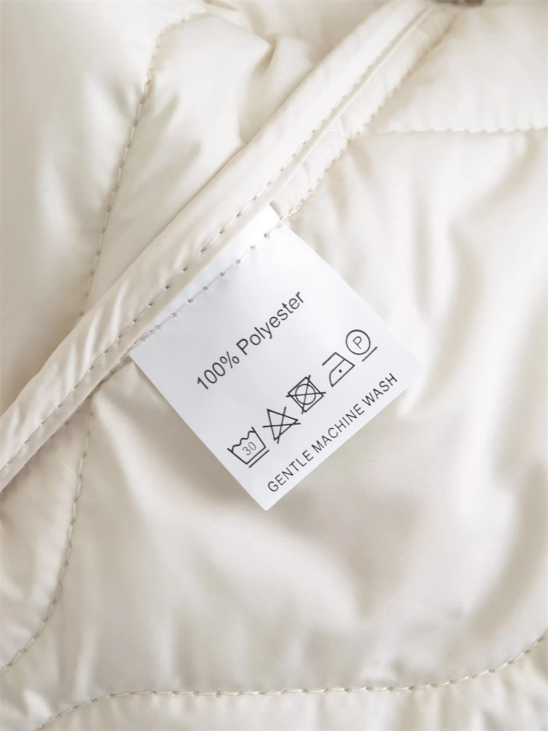 KEYANKETIAN 2024 Autumn/Winter New Women's Bow Lace-up Quilted Cotton Jacket Leisure style Asymmetrical Loose Thin Outerwear