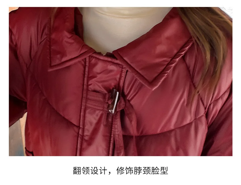 2026 Winter Women Down Cotton Coat Street Imitation Fur Collar Hooded Short Cotton Padded Jacket Female Basic Snow Warm Overcoat