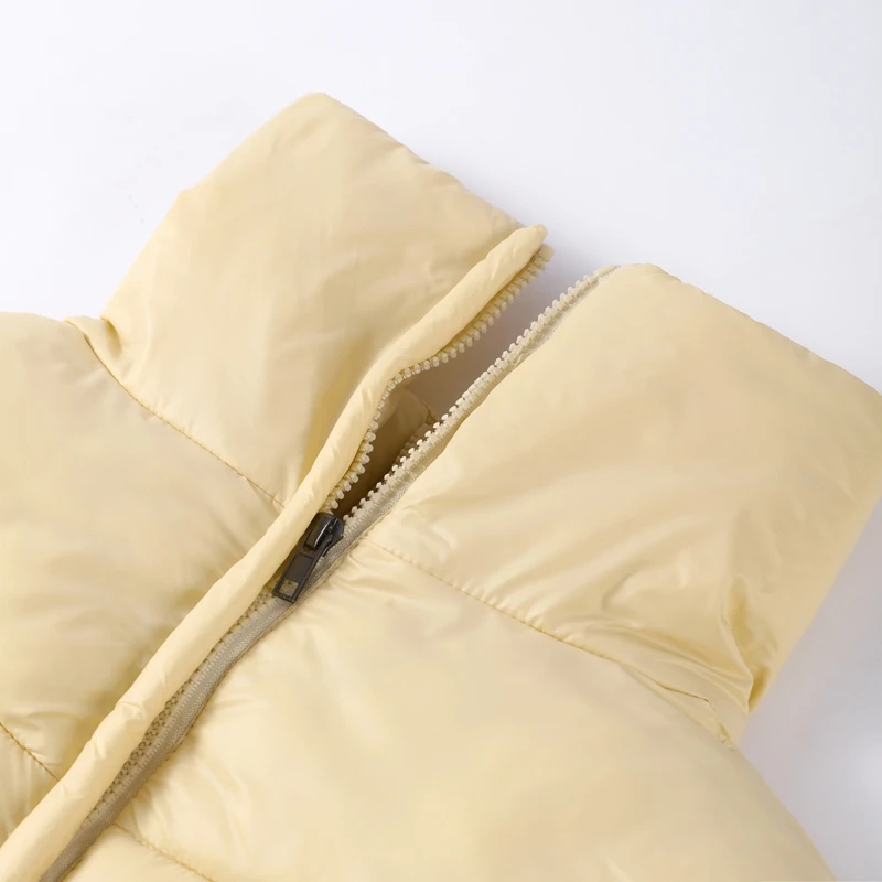 Fashion Solid Quilted Cotton Coat Women's Turtleneck Lace-up Full Sleeve Warm Jacket 2025 Autumn Winter Lady Commuter Outwear 