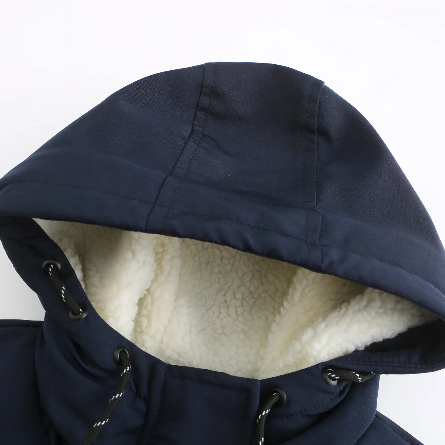 Women Parkas Lamb Wool Hoodies Coats Thick Warm Tight Waist Loose Autumn Winter Casual Jackets Winter Mid Length Parka Coat