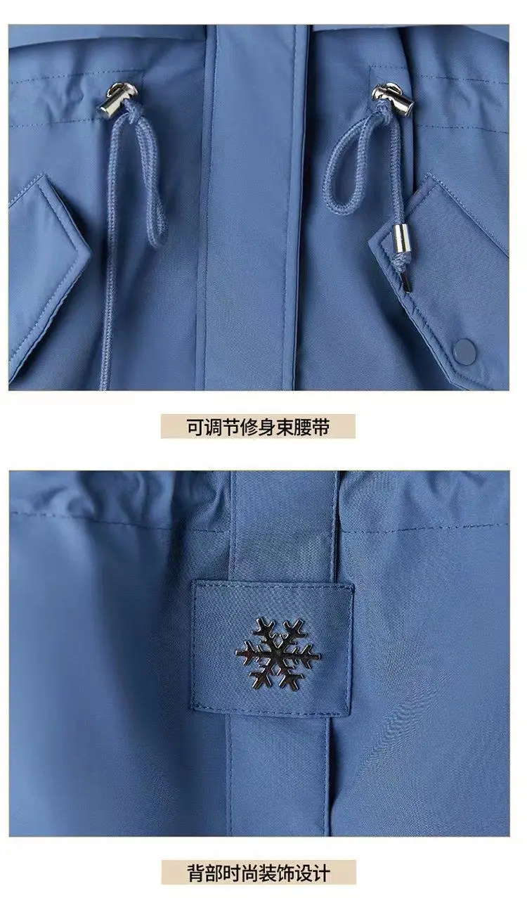 2026Winter New Korean Edition Loose Thicken Cotton Jacket Women's Big Fur Collar Hooded Coat Female Casual Warm Parker Overcoat