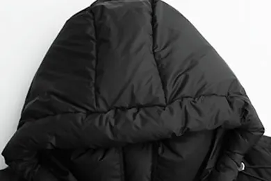 2025 Autumn Winter Women Y2k Japanese Black Hoodie Padded Jacket Stand Collar Down Jacket Korean Thick Parkas Outwears Tide New