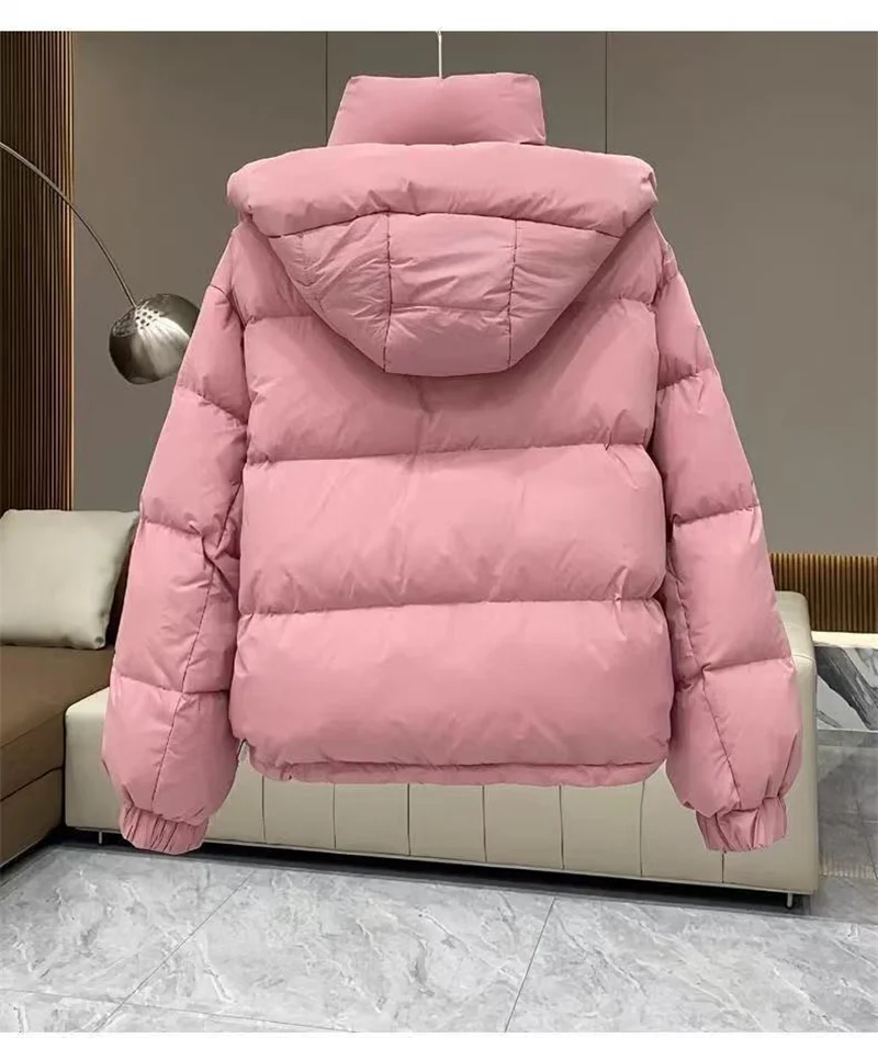 Cotton-Padded Coat Ladies New Autumn Winter 2025 Korean Down Jacket Women's Parkas Short Bread Outerwear Hooded Cotton Jackets