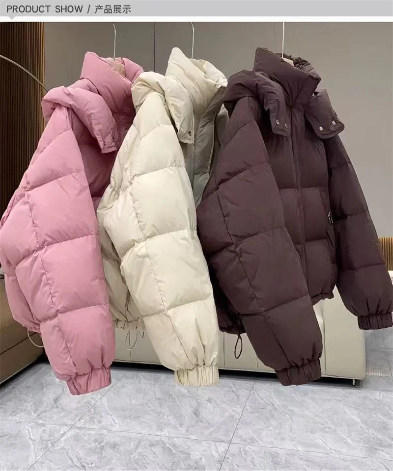 Cotton-Padded Coat Ladies New Autumn Winter 2025 Korean Down Jacket Women's Parkas Short Bread Outerwear Hooded Cotton Jackets