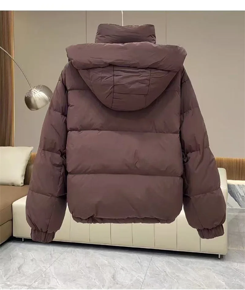 Cotton-Padded Coat Ladies New Autumn Winter 2025 Korean Down Jacket Women's Parkas Short Bread Outerwear Hooded Cotton Jackets
