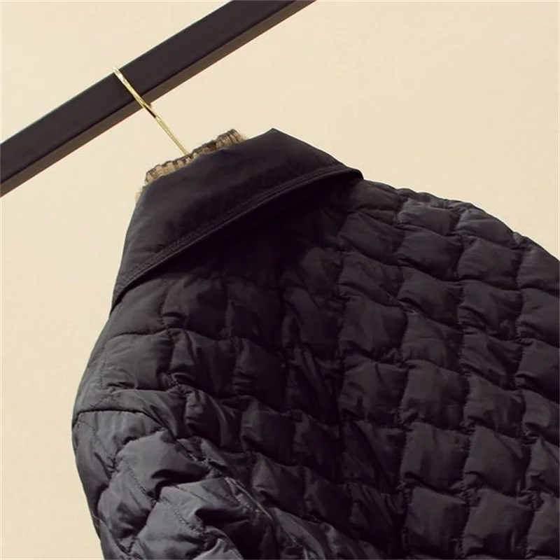 Xiaoxiangfeng Cotton Jacket Women's 2025 New Style Autumn And Winter Western Style Warm Down Cotton Jacket Cotton Coat Trendy