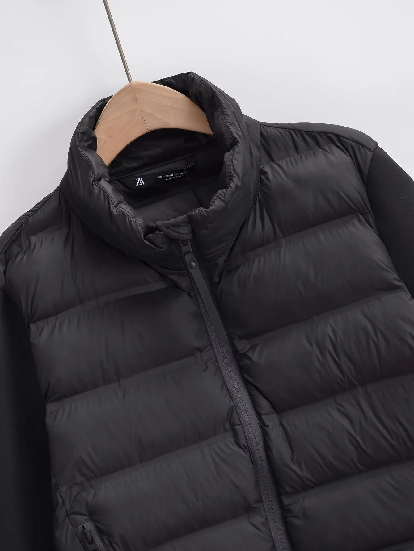 Winter Jackets For Women 2025 Black Spliced Long Sleeve Winter Women's Cold Coat Luxury Parkas Female New In Outerwear