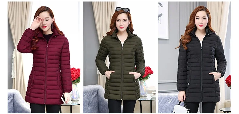 Women Cotton Padded Detachable Hooded Jacket 6XL Winter Warm Coat Loose Medium long Parkas Outwear Female Casual Jackets Tops