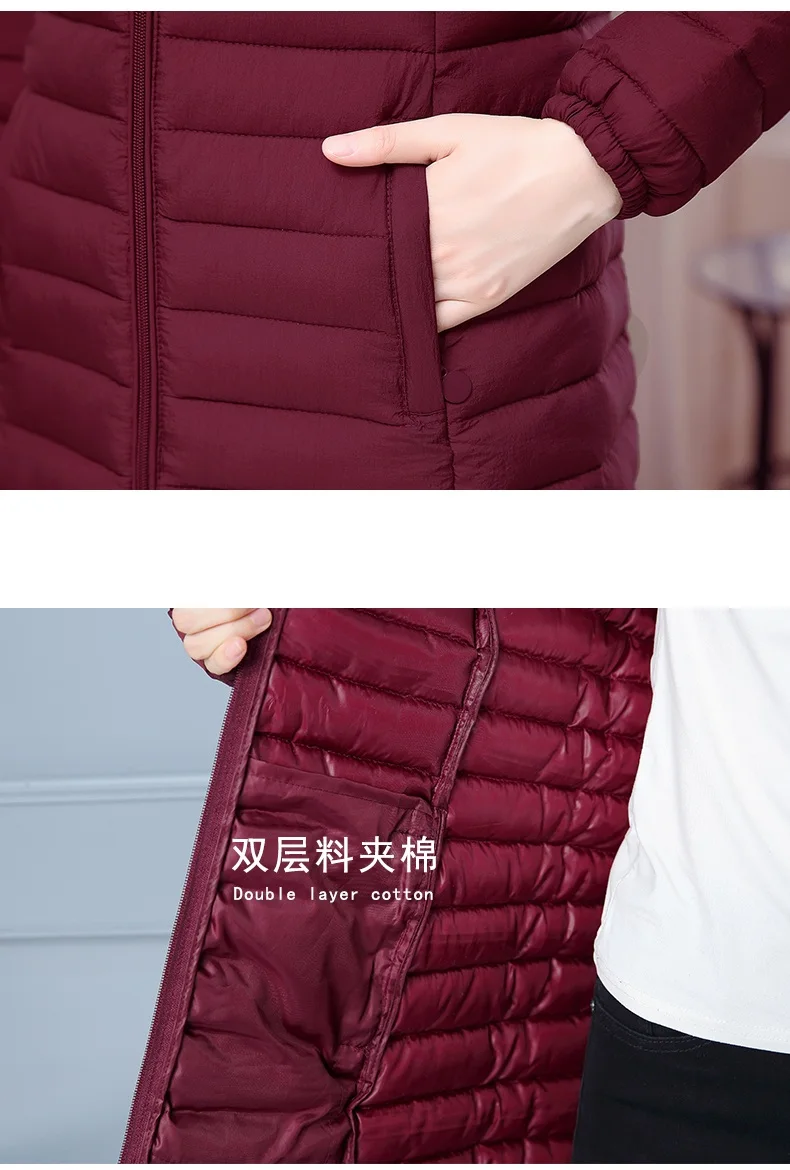 Women Cotton Padded Detachable Hooded Jacket 6XL Winter Warm Coat Loose Medium long Parkas Outwear Female Casual Jackets Tops