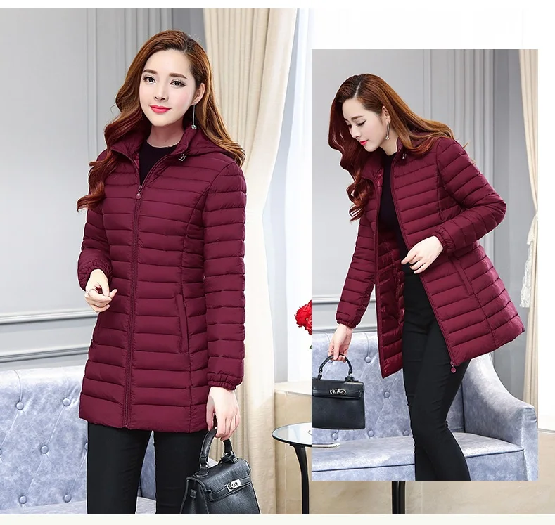 Women Cotton Padded Detachable Hooded Jacket 6XL Winter Warm Coat Loose Medium long Parkas Outwear Female Casual Jackets Tops