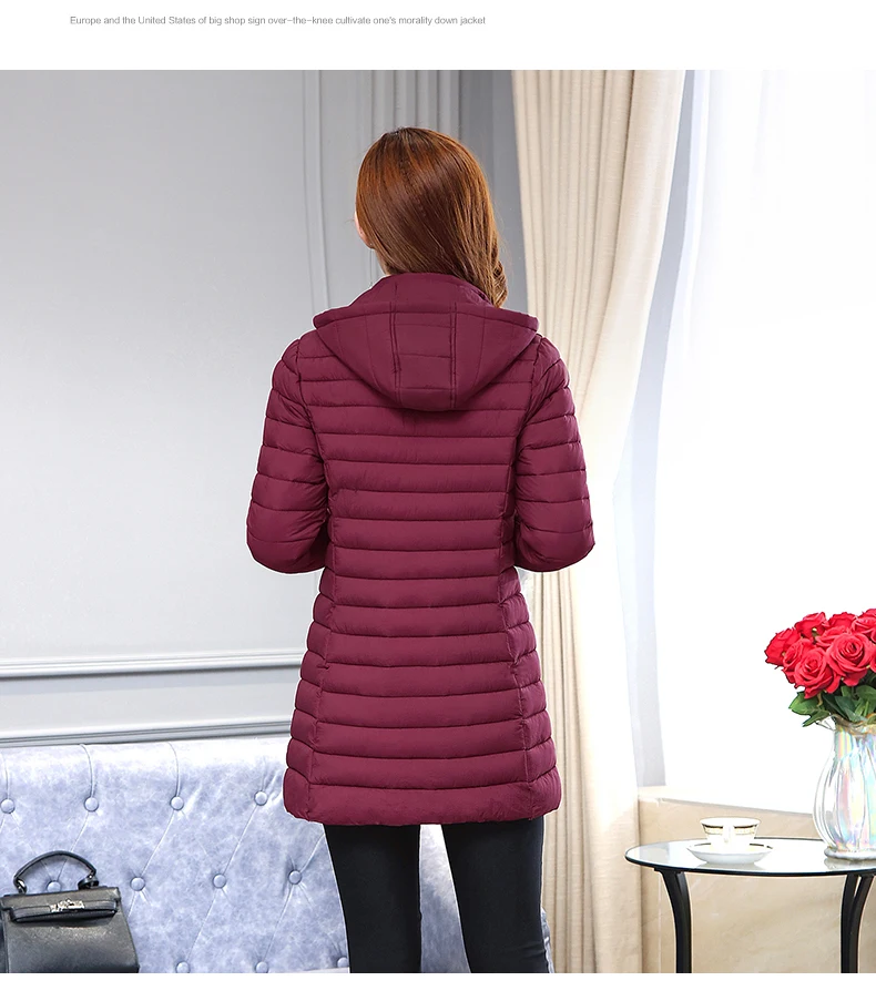 Women Cotton Padded Detachable Hooded Jacket 6XL Winter Warm Coat Loose Medium long Parkas Outwear Female Casual Jackets Tops