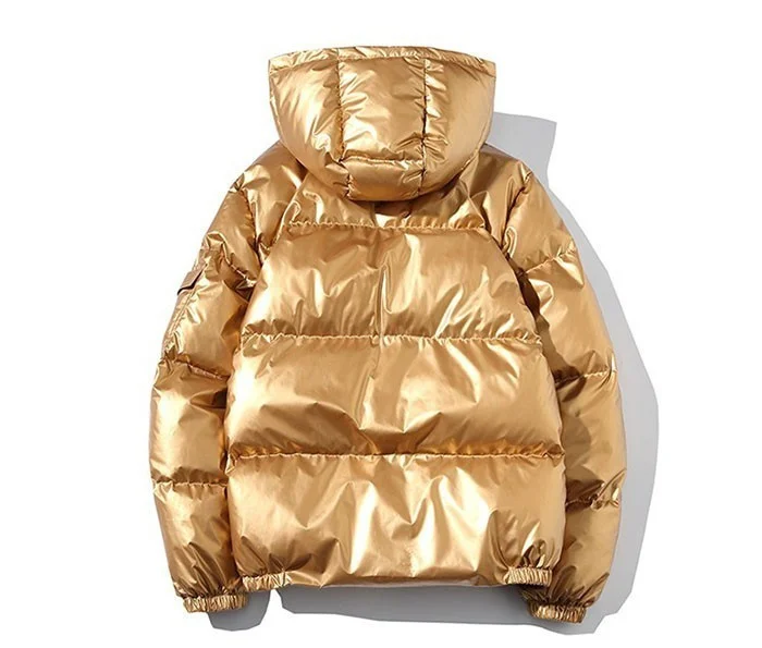 ZURICHOUSE Women's Puffer Jacket Winter Hooded Parka Fashion Glossy Waterproof Loose Thicken Warm Down Cotton-padded Coat M-5XL