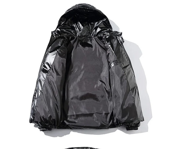 ZURICHOUSE Women's Puffer Jacket Winter Hooded Parka Fashion Glossy Waterproof Loose Thicken Warm Down Cotton-padded Coat M-5XL