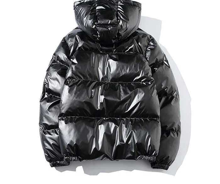 ZURICHOUSE Women's Puffer Jacket Winter Hooded Parka Fashion Glossy Waterproof Loose Thicken Warm Down Cotton-padded Coat M-5XL