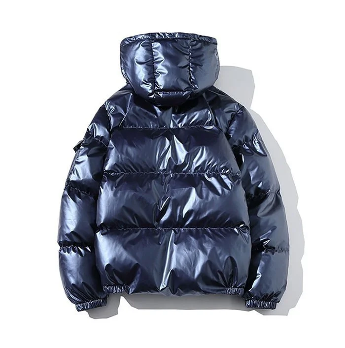 ZURICHOUSE Women's Puffer Jacket Winter Hooded Parka Fashion Glossy Waterproof Loose Thicken Warm Down Cotton-padded Coat M-5XL