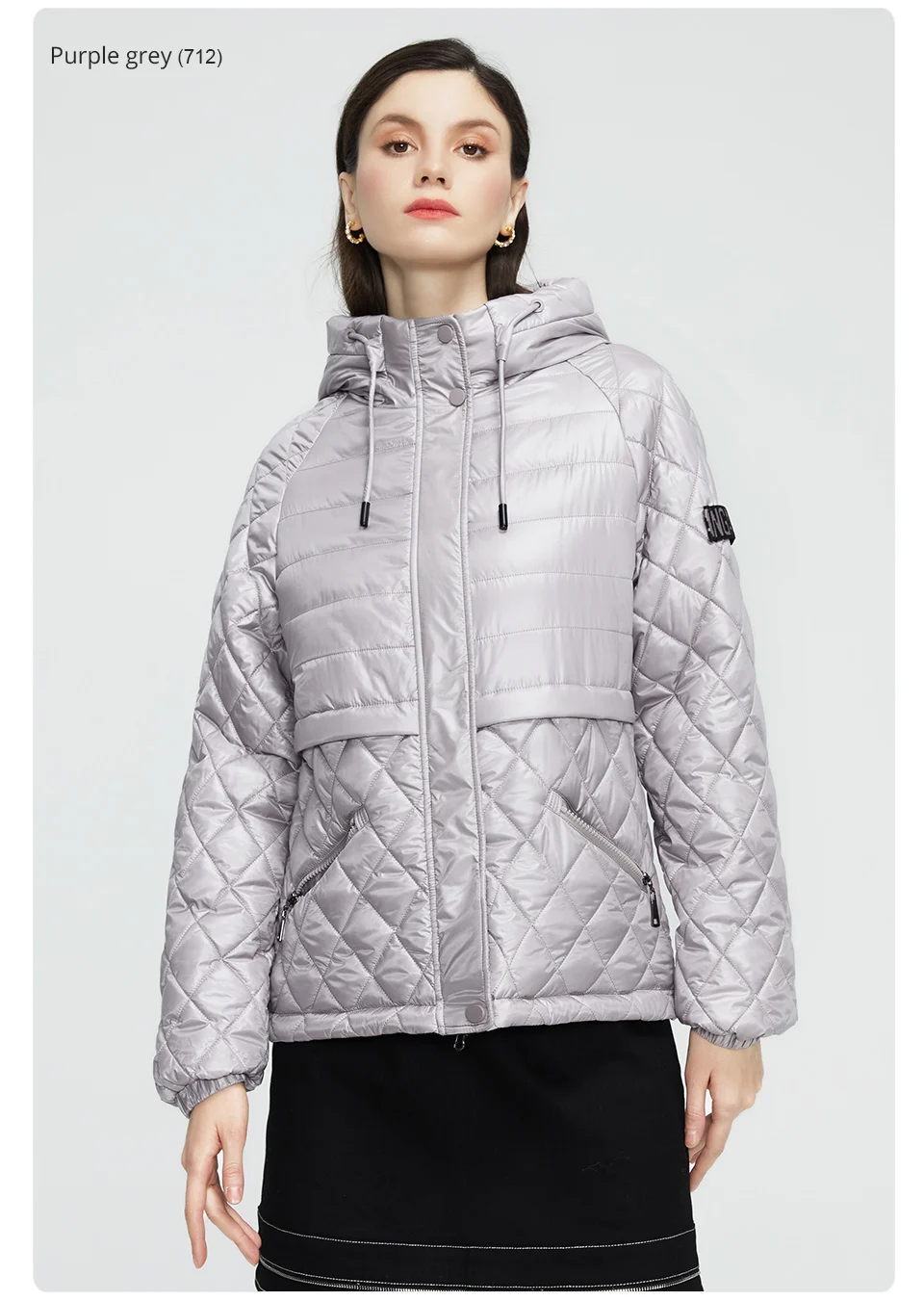 GASMAN 2022 NEW Spring Autumn Jackets Short casual parka Fashion Classic ladies jackets Thin Cotton Warm women Coat 21159
