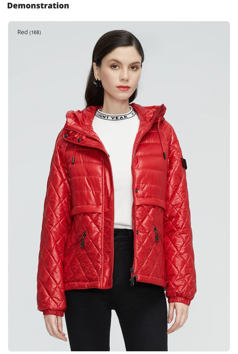 GASMAN 2022 NEW Spring Autumn Jackets Short casual parka Fashion Classic ladies jackets Thin Cotton Warm women Coat 21159