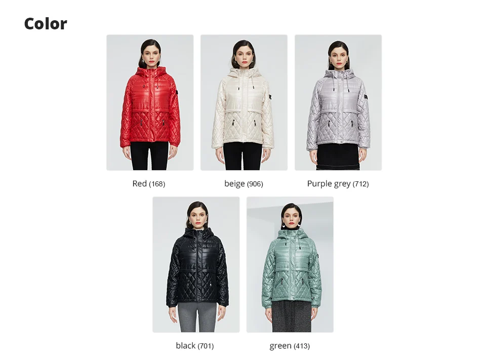 GASMAN 2022 NEW Spring Autumn Jackets Short casual parka Fashion Classic ladies jackets Thin Cotton Warm women Coat 21159