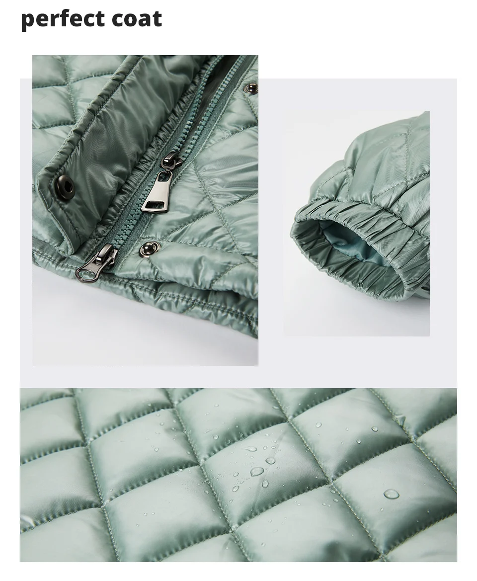 GASMAN 2022 NEW Spring Autumn Jackets Short casual parka Fashion Classic ladies jackets Thin Cotton Warm women Coat 21159