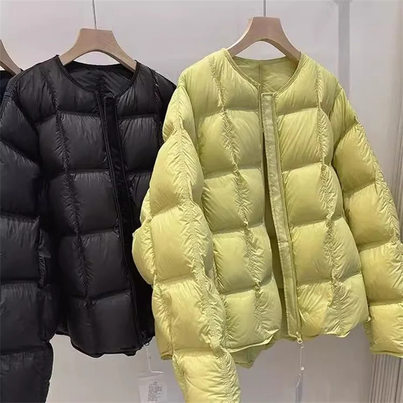 2025 New Winter Korean Down Cotton Jacket Women Parkas Casual Long Sleeve Padded Clothes Loose Overcoat Outerwear Female