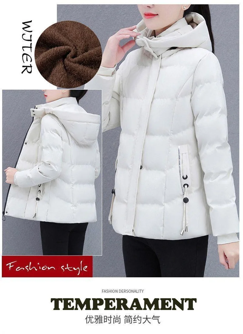 Plus Velvet Padded Cotton-Padded Jacket Women's Autumn And Winter 2023 New Overcoat Korean Fashion Casual Warm Women's Coat Top