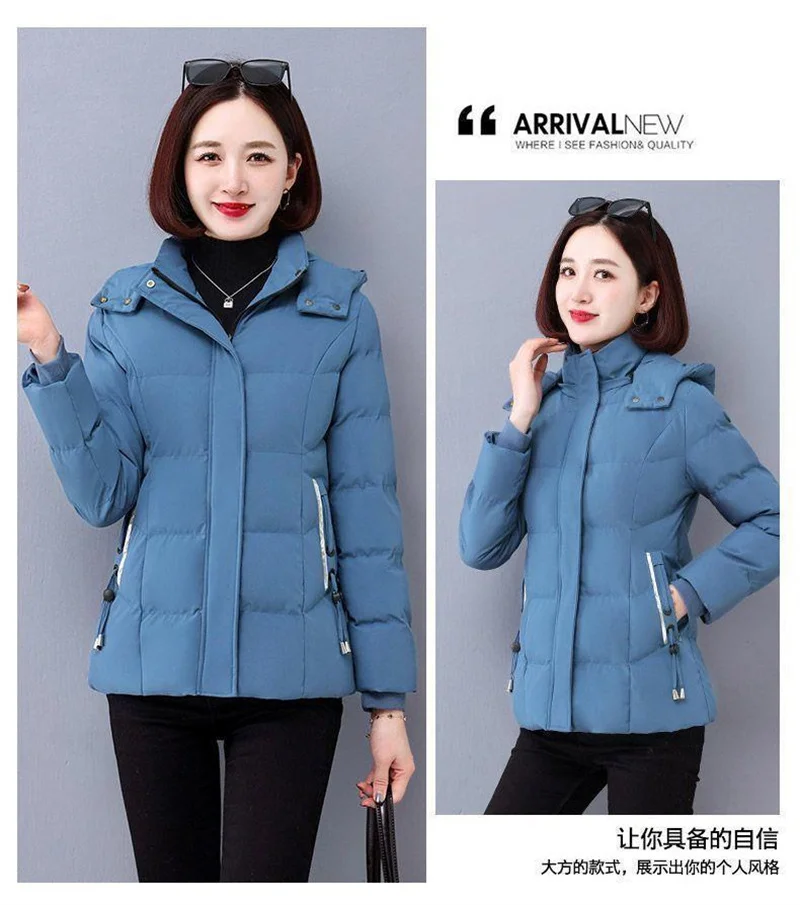 Plus Velvet Padded Cotton-Padded Jacket Women's Autumn And Winter 2023 New Overcoat Korean Fashion Casual Warm Women's Coat Top