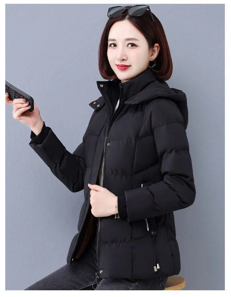 Plus Velvet Padded Cotton-Padded Jacket Women's Autumn And Winter 2023 New Overcoat Korean Fashion Casual Warm Women's Coat Top