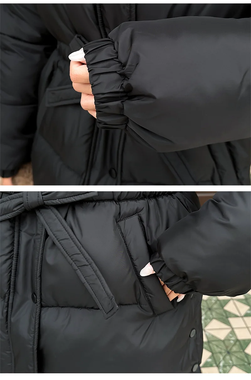 2025 New Streetwear Winter Parkas Women Down Cotton-padded Jacket Loose Hooded Coats Student Outerwear Thicken Warm Overcoat