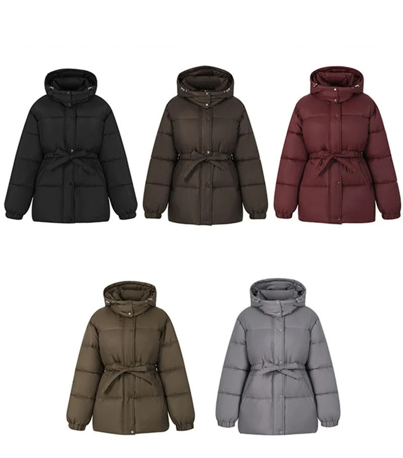 2025 New Streetwear Winter Parkas Women Down Cotton-padded Jacket Loose Hooded Coats Student Outerwear Thicken Warm Overcoat