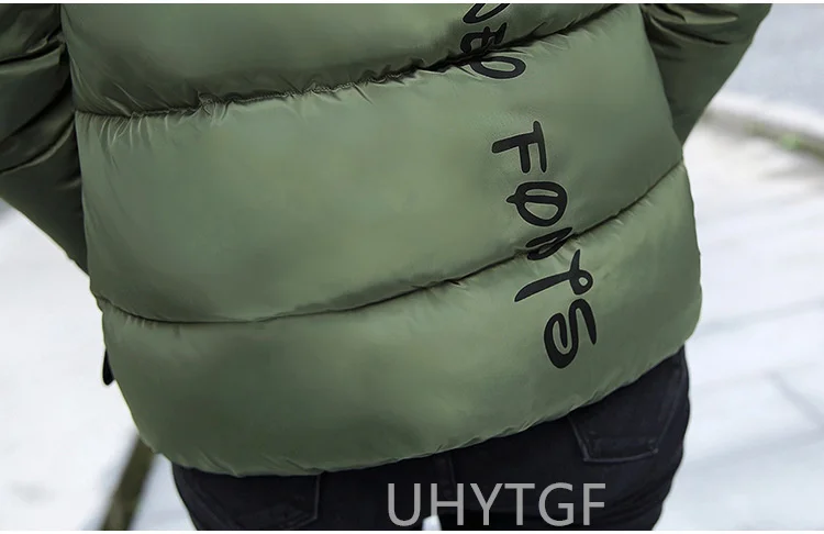 UHYTGF Winter Jackets For Women 2025 New Parkas Hooded Thick Warm Cotton Short Jacket Women's Basic Down Coat Outerwear 5XL 1058