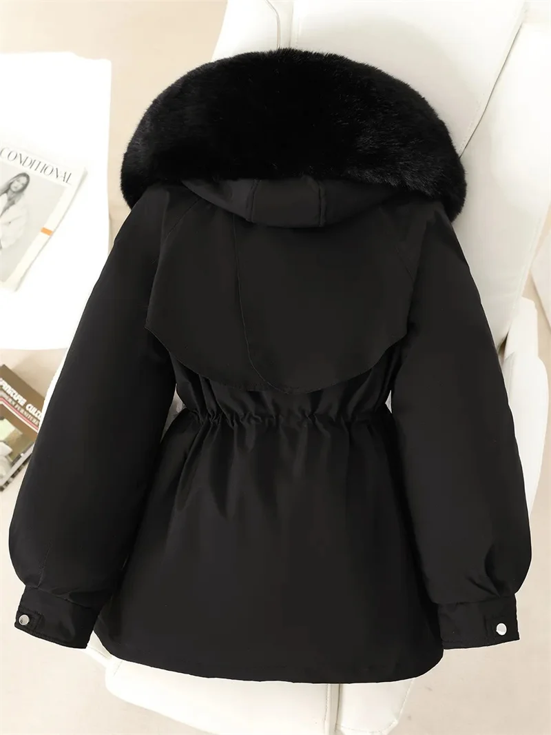 Winter Parkas Jacket Women New Fashion Korean Loose Hooded Thick Warm Casual Cotton Padded Coat Female Overcoat Casual Lady Tops