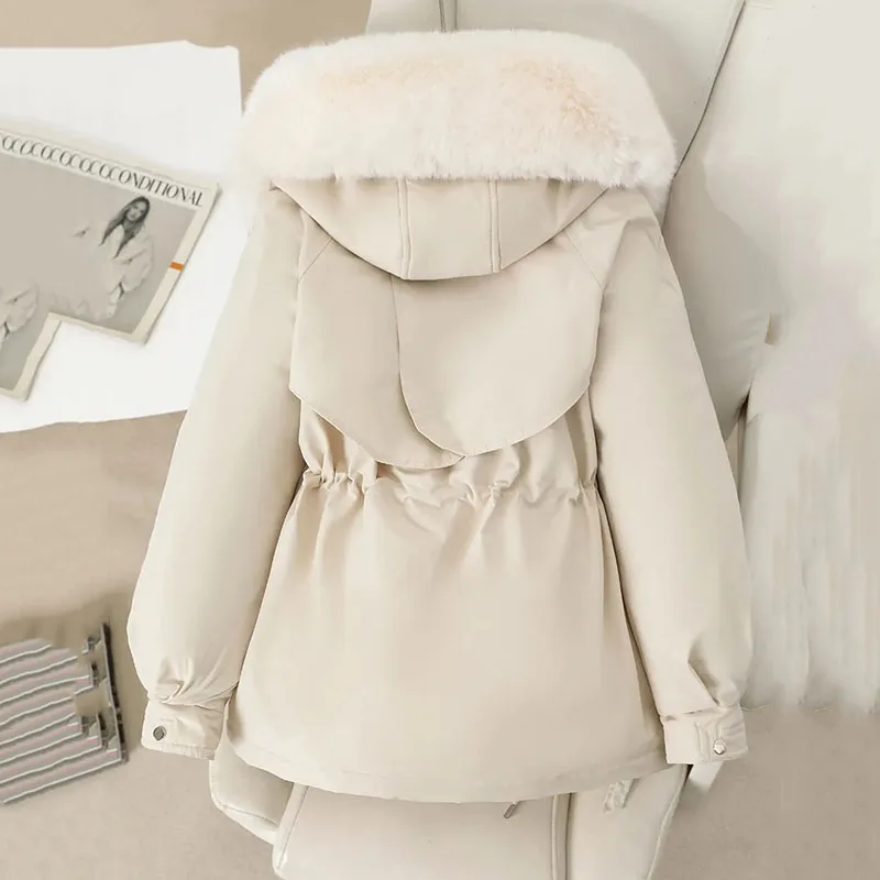 Winter Parkas Jacket Women New Fashion Korean Loose Hooded Thick Warm Casual Cotton Padded Coat Female Overcoat Casual Lady Tops