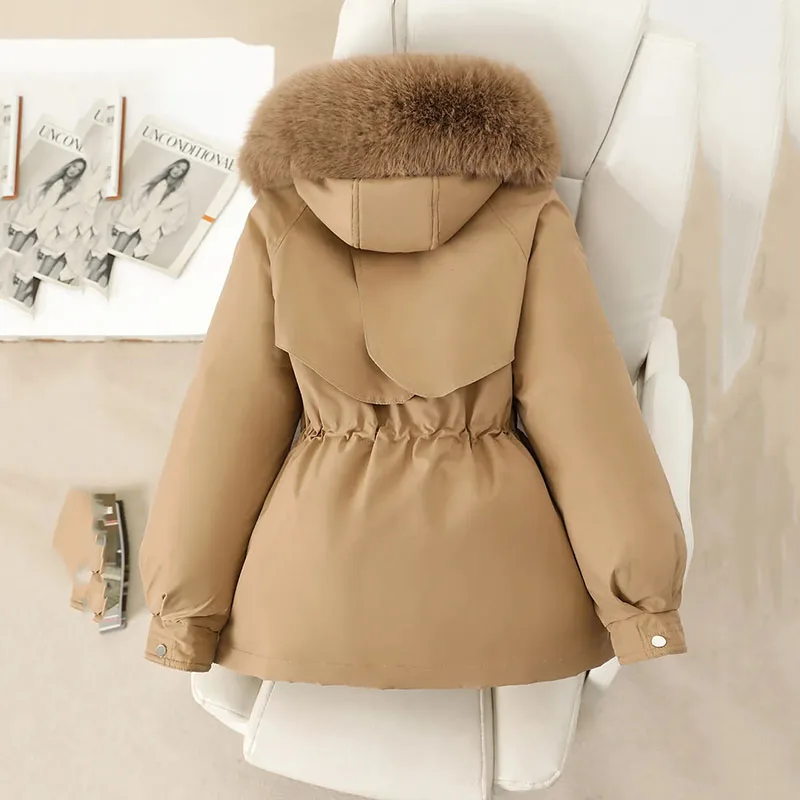 Winter Parkas Jacket Women New Fashion Korean Loose Hooded Thick Warm Casual Cotton Padded Coat Female Overcoat Casual Lady Tops