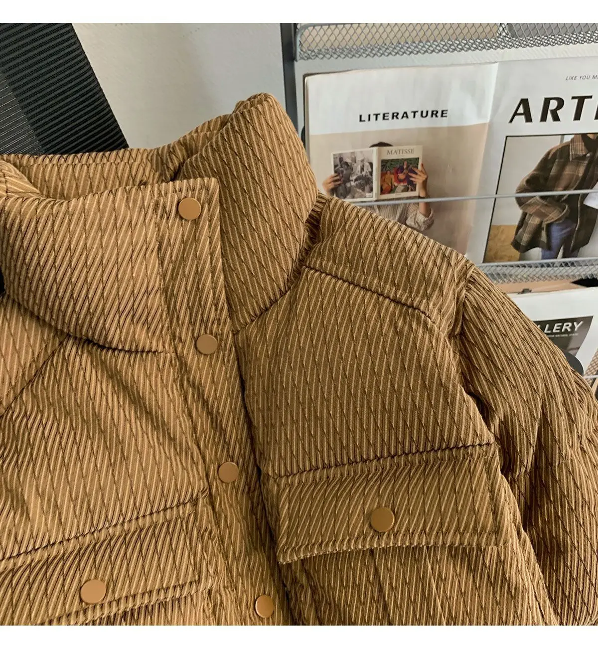 2023 Winter Parkas Women Big Pockets Puffer Jacket Thick Cotton-padded Jacket Down Cotton Jacket Vintage Outerwear Oversized