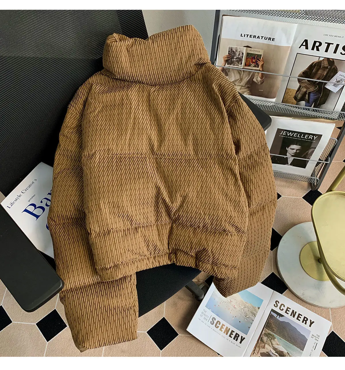2023 Winter Parkas Women Big Pockets Puffer Jacket Thick Cotton-padded Jacket Down Cotton Jacket Vintage Outerwear Oversized