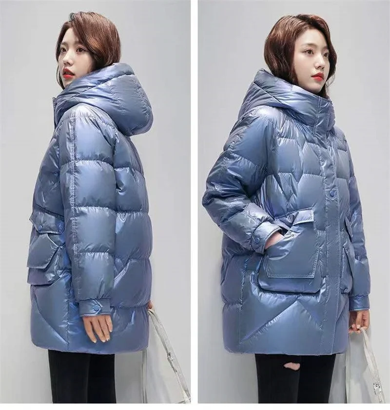 New 2026 Parkas Women Winter Down Cotton Jacket Coat Ladies Long Hooded Thicken Warm Cotton Padded Female Outwear Overcoat Tops