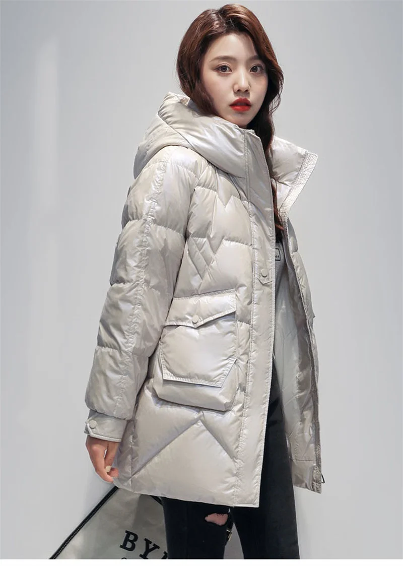 New 2026 Parkas Women Winter Down Cotton Jacket Coat Ladies Long Hooded Thicken Warm Cotton Padded Female Outwear Overcoat Tops