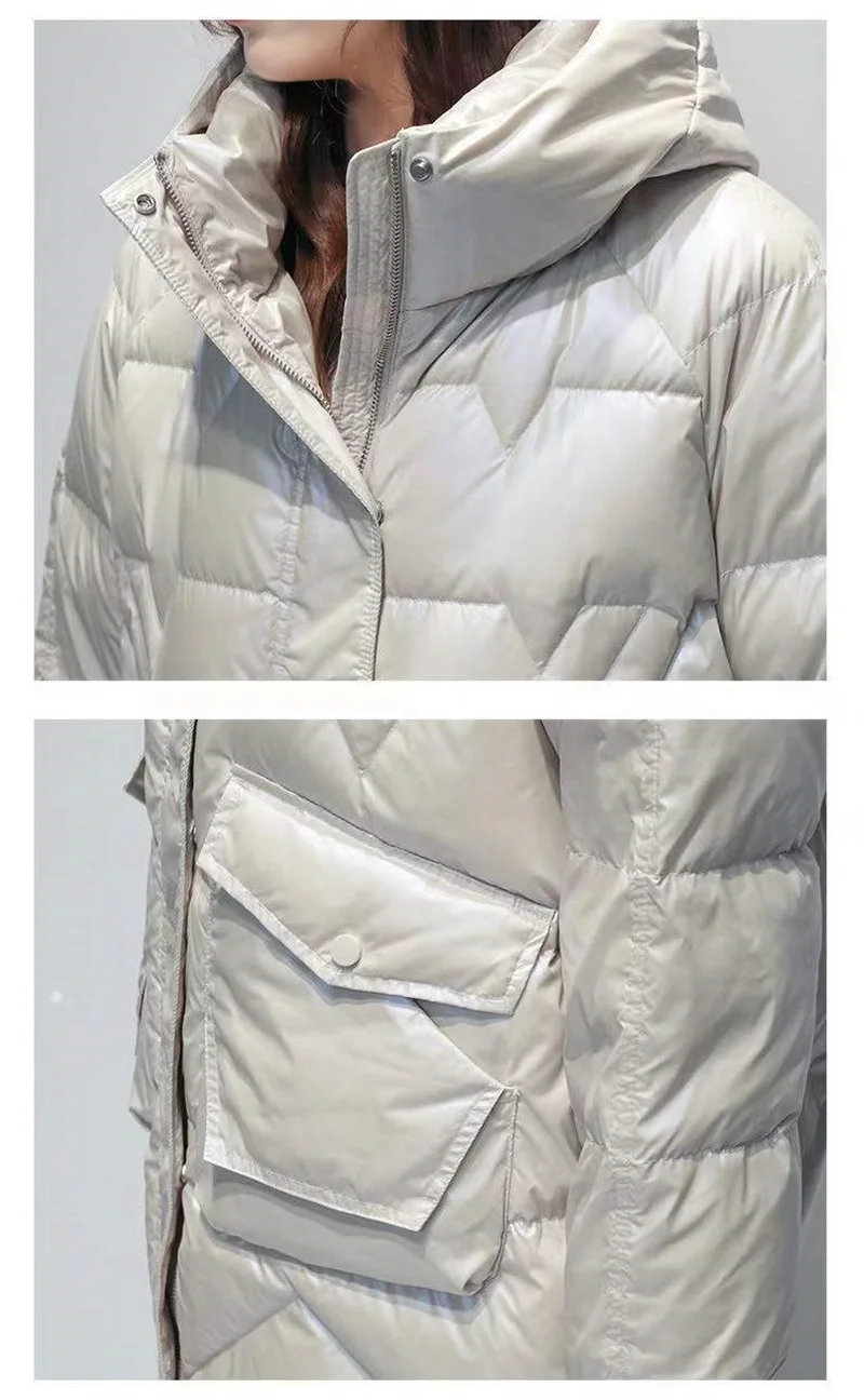 New 2026 Parkas Women Winter Down Cotton Jacket Coat Ladies Long Hooded Thicken Warm Cotton Padded Female Outwear Overcoat Tops