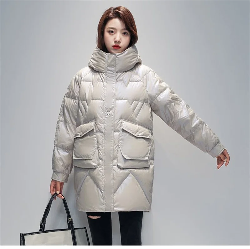 New 2026 Parkas Women Winter Down Cotton Jacket Coat Ladies Long Hooded Thicken Warm Cotton Padded Female Outwear Overcoat Tops