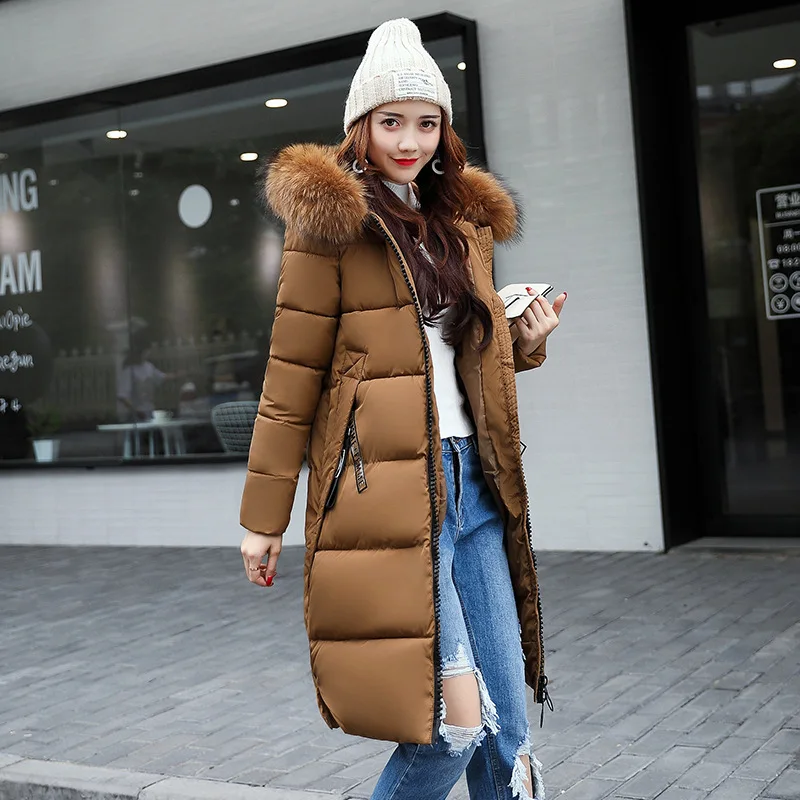 Women Parkas Hooded Zipper Thick Parka Thick Casual Full Sleeve Solid Long Coats Pockets Elegant Outerwear Warm Casual