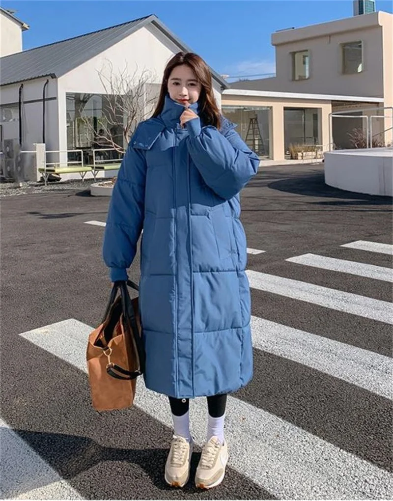 2026 New Winter Women Jacket Warm Parkas Female Thicken Puffer Coat Cotton Padded Parka Long Hooded Outwear Loose Women Snow Jac