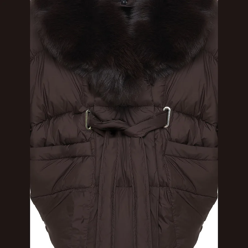 Faux Fur Padding Women's Jacket Fashion Lace Up Long Sleeve Loose Female Coats 2026 Winter Street Chic Thicken Lady Outerwears