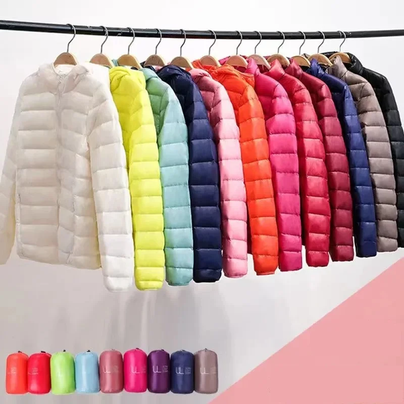 2026 New Spring Autumn Women Ultralight Thin Down Jacket White Duck Down Jackets Warm Winter Coat Parka Female Portable Outwear