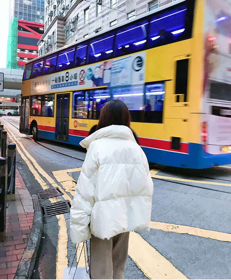 Large Size Loose Winter Jackets Fashion Glossy Bright Parka Women's Cotton Coat Jacket Winter Warm Thick Parka Womens Jacket