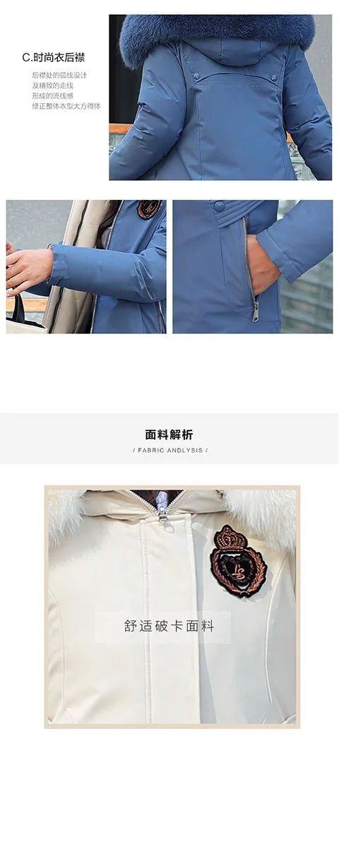 Double Sided Wearing Parker 2026 Winter New Women's Down Cotton Jacket Big Fur Collar Hooded Coat Female Thicken Parka Overcoat