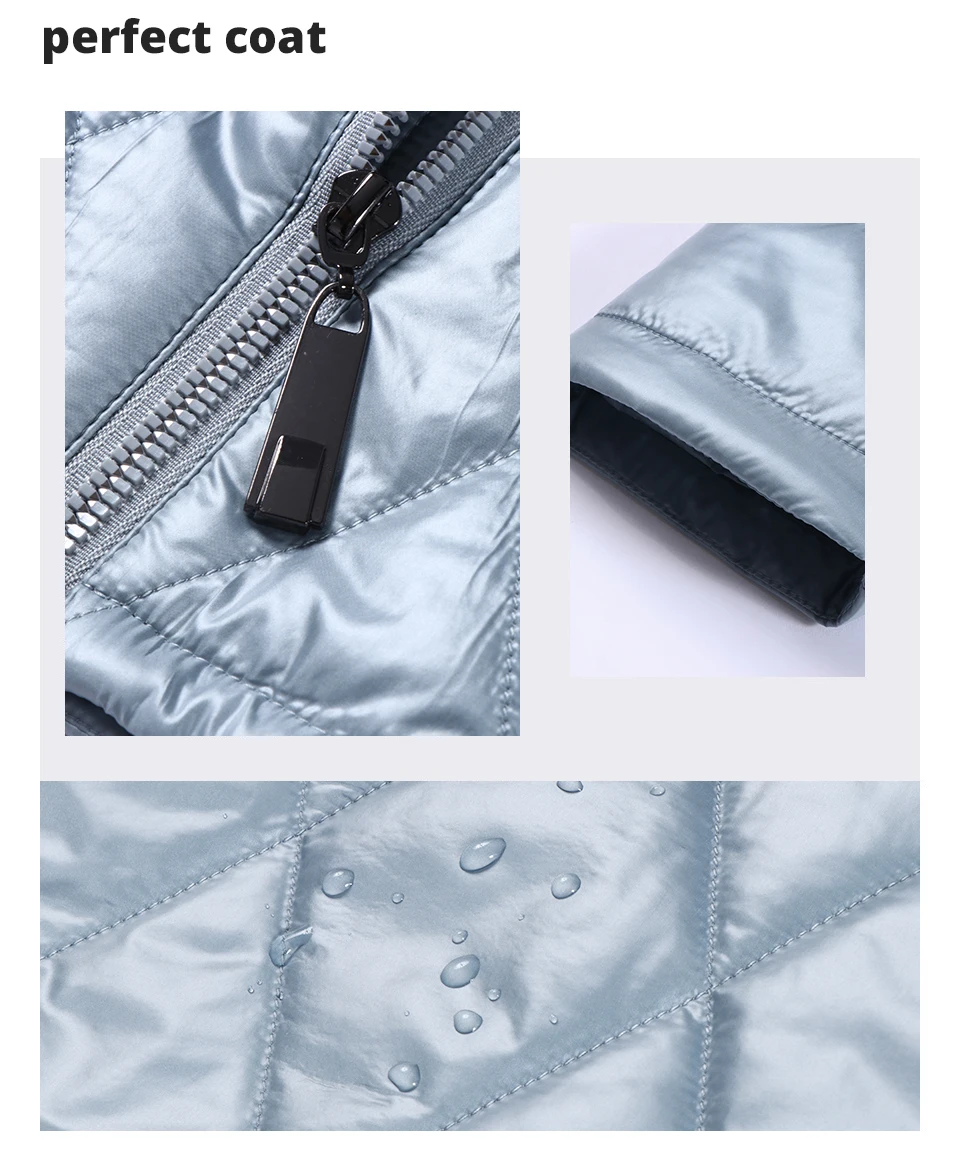 GASMAN 2022 NEW Spring Autumn Jackets Short fashion zipper Women coat Lightweight warm Women's jacket Hooded outwear 81071