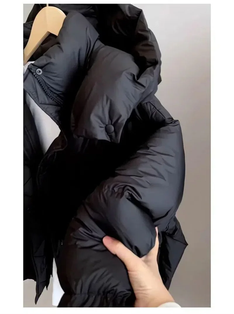 Ladies Short Down Cotton Jacket Women Winter Coat Jackets Warm Down Cotton Parkas New Fashion Hooded Loose Lady Bread Coats